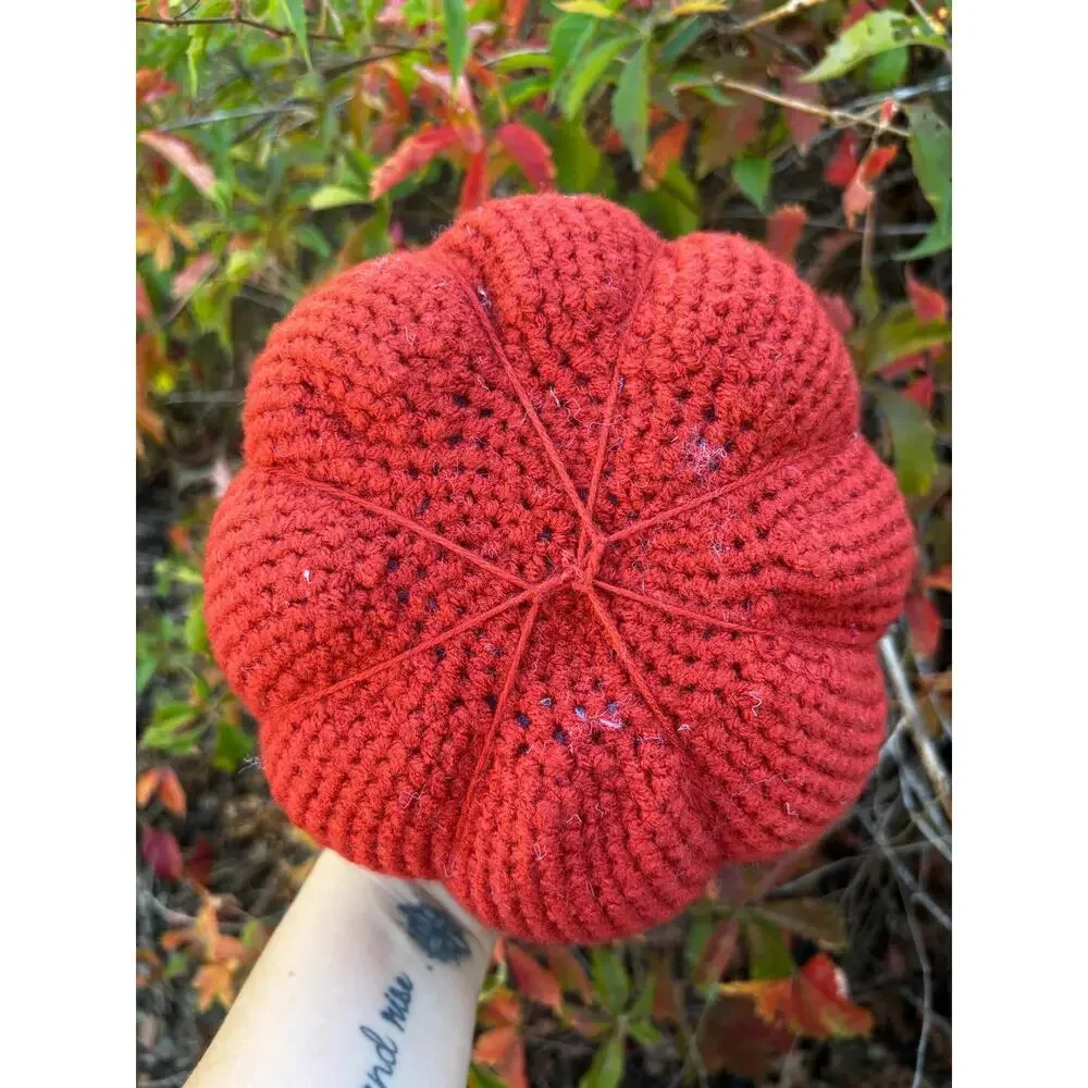 Set of 3 Handmade Pumpkin Plushie Throw Pillows, Cottagecore, Cozy Fall Accents